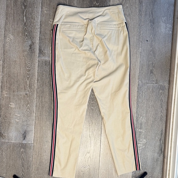 Swing Control Tan Cropped Pants with Stripe Accent 0114 - Picture 2 of 5
